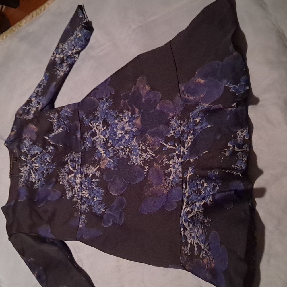 Elegant dark blue dress
